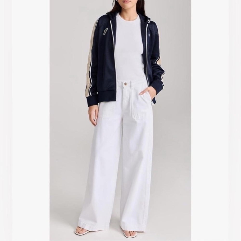 DL1961 Zoie Wide Leg White Lightweight Denim